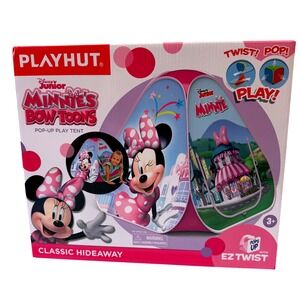 Playhut Disney Junior Minnie Mouse Bow-Toons Pop-Up Play Tent Classic Hideaway